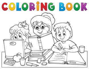 Livre de coloriage enseignement à domicile image 1
