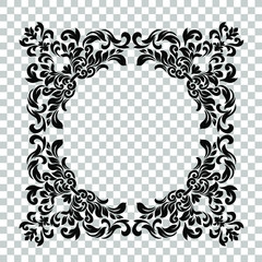 Vector Vintage Baroque card. Vector Ornamental frame.
