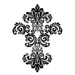 Vector Vintage Baroque card. Vector Ornamental frame.