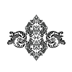 Vector Vintage Baroque card. Vector Ornamental frame.