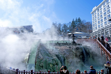 草津温泉　温泉街