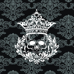 Vector Vintage Baroque card. Vector Ornamental frame.