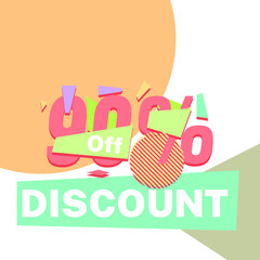 Modern template to put your product discount description