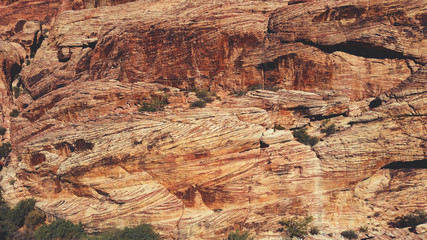 A geological rocky mountain formation located inside Red Rock Canyon National Conservation Area, in Las Vegas, Nevada.