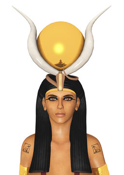 Ägyptische Göttin Hathor, Freisteller