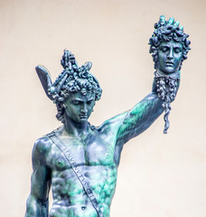 statue of the Italian Florentine Renaissance: the Perseus of Cellini