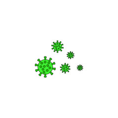 vector virus on white background