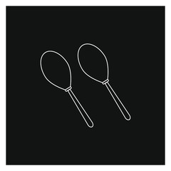 maracas instruments on white background