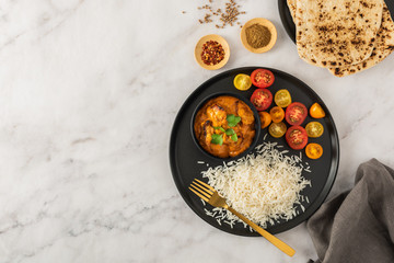 Chicken Tikka Masala and naan