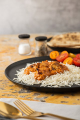 Chicken Tikka Masala and naan