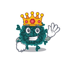 A Wise King of herdecovirus mascot design style