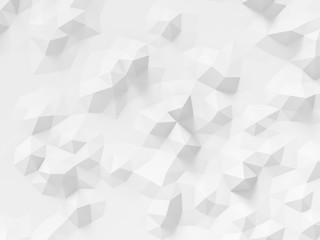 Abstract white polygonal background