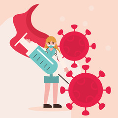 doctor hero, female physician coronavirus