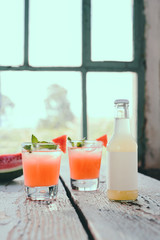 Zitronen Lemonade mit Melone