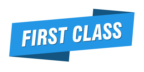 first class banner template. first class ribbon label sign