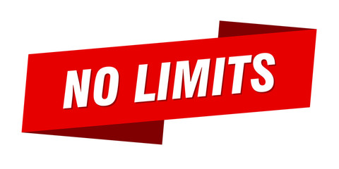 no limits banner template. no limits ribbon label sign