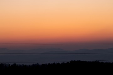 incredible colorful sunset