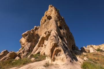 Fototapeta premium Typical Cappadocian landscape, close to Goreme. Nevsehir, Anatolia, Turkey