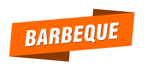 barbeque banner template. barbeque ribbon label sign