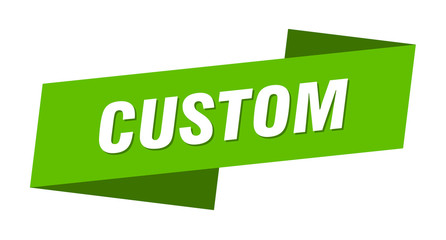 custom banner template. custom ribbon label sign