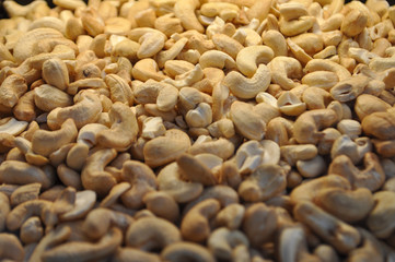 cashews food background