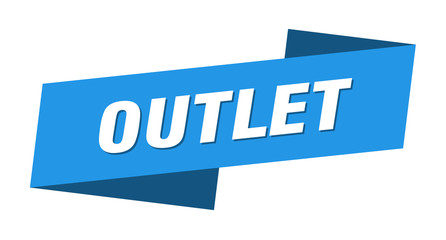 outlet banner template. outlet ribbon label sign