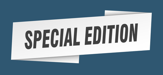 special edition banner template. special edition ribbon label sign