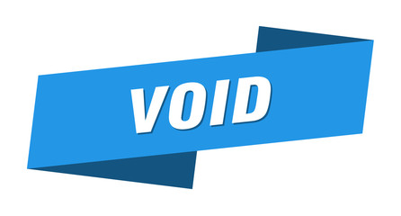 void banner template. void ribbon label sign