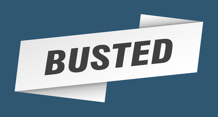 busted banner template. busted ribbon label sign