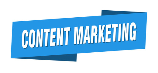 content marketing banner template. content marketing ribbon label sign