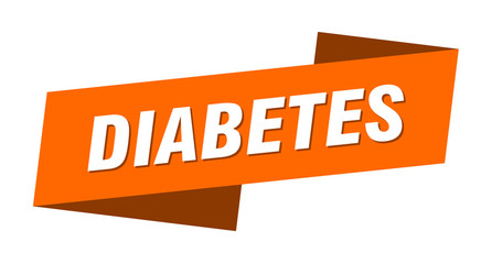 diabetes banner template. diabetes ribbon label sign