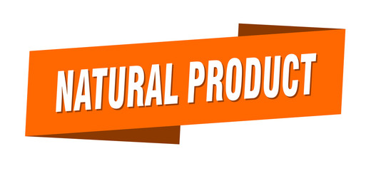 natural product banner template. natural product ribbon label sign