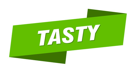 tasty banner template. tasty ribbon label sign