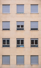 Fototapeta premium Quarantine homes in different moods, front view