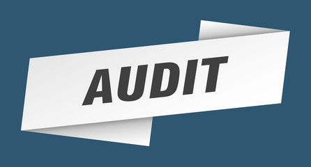 audit banner template. audit ribbon label sign