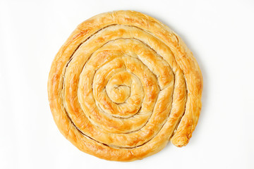 baked filo pastry pie