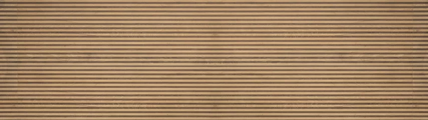 Fotobehang Brown corrugated wood texture background banner panorama © Corri Seizinger
