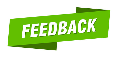 feedback banner template. feedback ribbon label sign