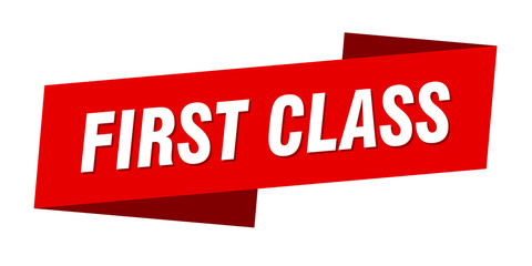 first class banner template. first class ribbon label sign