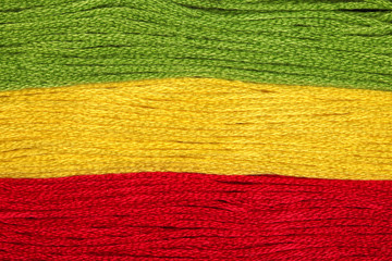 bright iridescent thread floss for embroidery and needlework