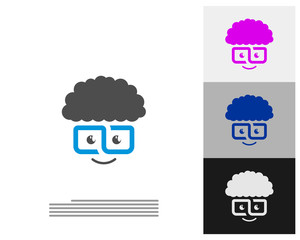 Geek Infinity logo vector template, Creative Geek logo design concept