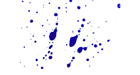 blue color Watercolor abstract art and watercolour splash stain on paper white grunge style use brush paint pastel with hand contains liquid,ink watercolor  water and blot, texture, clipping path