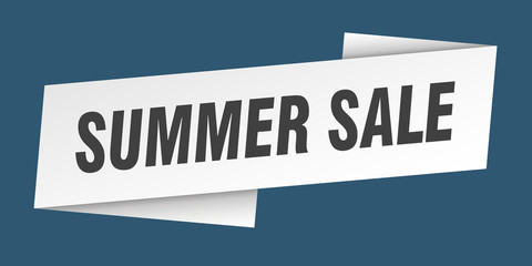 summer sale banner template. summer sale ribbon label sign