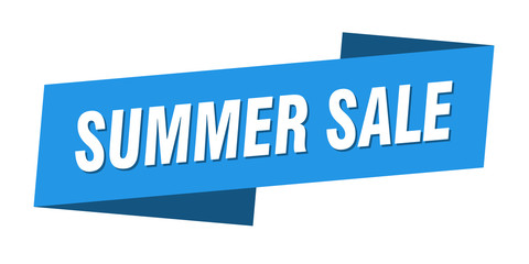 summer sale banner template. summer sale ribbon label sign