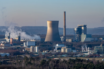 industry and cooling towers