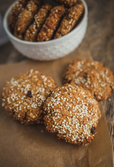 handmade cookies with sesame