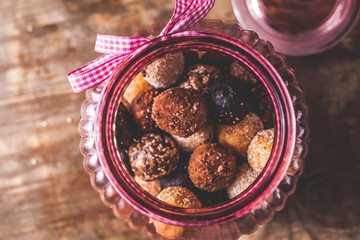handmade cookies in pot
