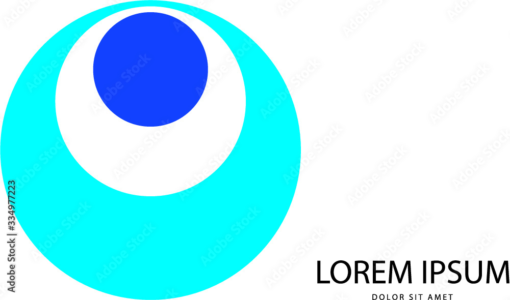 Aufkleber abstract blue logo in vector format. can be used in branding or different graphic design layouts