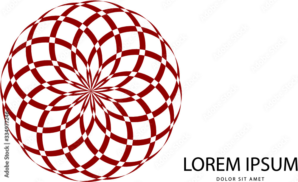 Aufkleber abstract red logo in vector format. can be used in branding or different graphic design layouts
