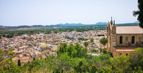 Obraz premium Arta Mallorca Altstadt, Panorama, Sehenswürdigkeiten